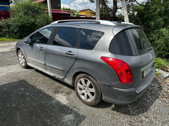2009 Peugeot 308 I, серый - вид 2