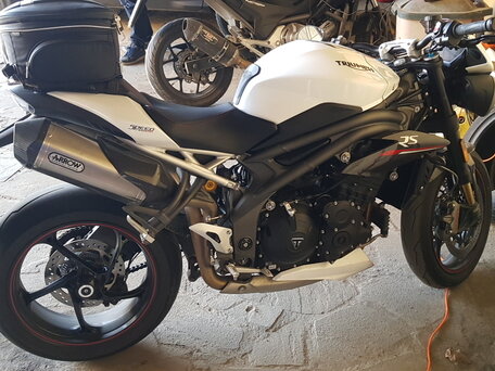 2019 Triumph Speed Triple, белый, 850000 рублей, вид 1