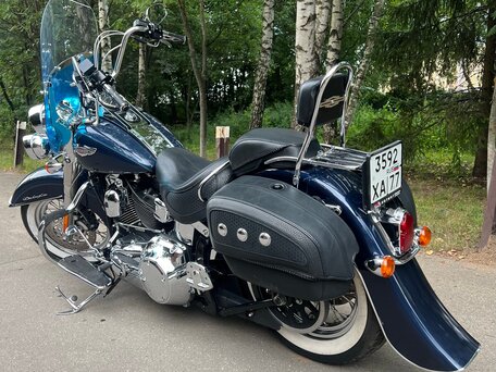 2008 Harley-Davidson Softail Deluxe, синий, 799000 рублей, вид 3