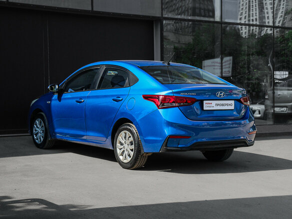2017 Hyundai Solaris II, синий - вид 6