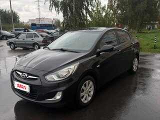 2011 Hyundai Solaris I, чёрный, 674000 рублей, вид 1