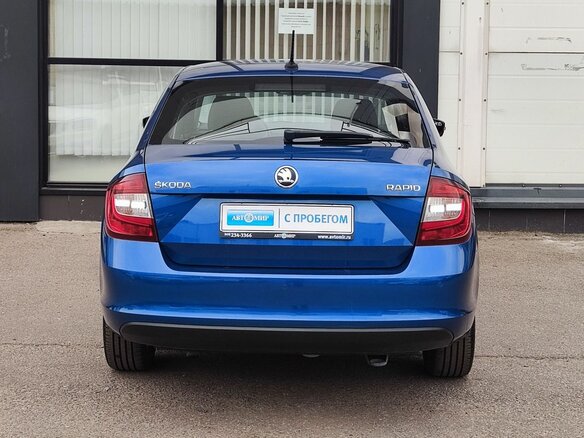 2018 Skoda Rapid I Рестайлинг, синий, 1275000 рублей - вид 5
