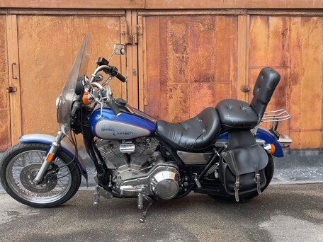 1987 Harley-Davidson Dyna Low Rider, голубой, 800000 рублей, вид 5
