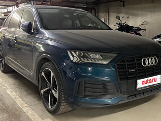2021 Audi Q7 45 TDI II (4M) Рестайлинг, синий, 8200000 рублей, вид 1