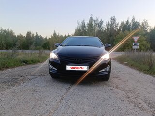 2016 Hyundai Solaris I Рестайлинг, чёрный, 880000 рублей, вид 2