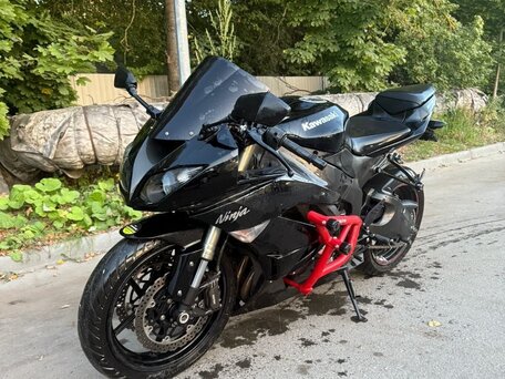 2009 Kawasaki ZX-6R Ninja, чёрный, 630000 рублей, вид 1