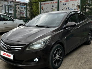2014 Hyundai Solaris I Рестайлинг, коричневый, 720000 рублей, вид 1