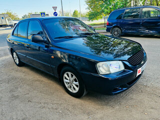 2008 Hyundai Accent ТагАЗ II, чёрный, 335000 рублей, вид 2