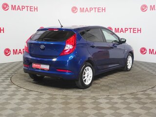 2015 Hyundai Solaris I Рестайлинг, синий, 884000 рублей, вид 5