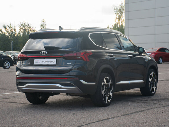 2020 Hyundai Santa Fe IV Рестайлинг, чёрный, 3558000 рублей - вид 4