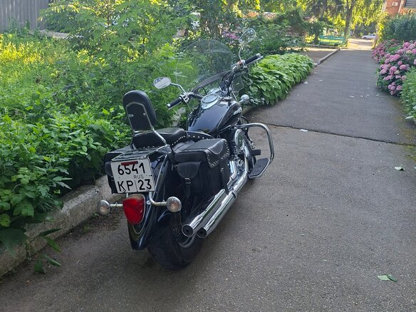 2004 Yamaha XVS1100, чёрный, 550000 рублей - вид 2