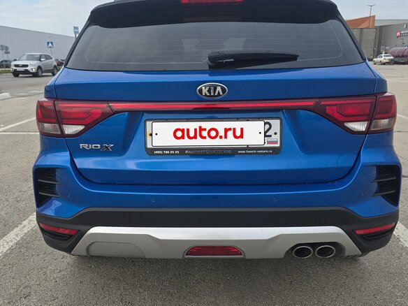2021 Kia Rio X IV Рестайлинг, синий, 1850000 рублей - вид 6