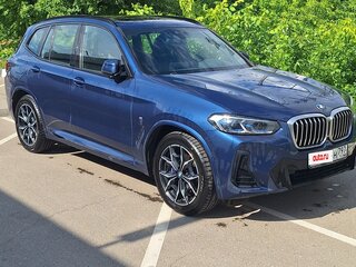 2021 BMW X3 30d xDrive III (G01) Рестайлинг, синий, 6250000 рублей, вид 3