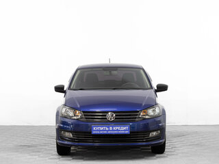 2019 Volkswagen Polo V Рестайлинг, синий, 969000 рублей, вид 2