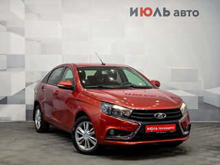 2015 Lada (ВАЗ) Vesta I, красный, 700000 рублей, вид 3
