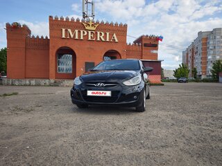 2012 Hyundai Solaris I, чёрный, 700000 рублей, вид 1