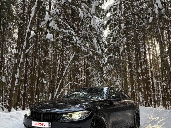2013 BMW 4 серии 428i xDrive F32/F33/F36, чёрный, 1850000 рублей