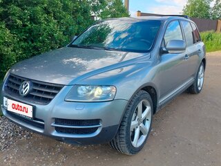 2006 Volkswagen Touareg I, серый, 1350000 рублей, вид 1