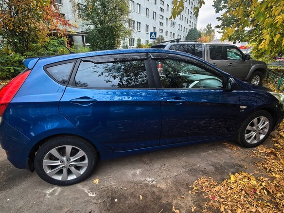 2014 Hyundai Solaris I Рестайлинг, синий - вид 5