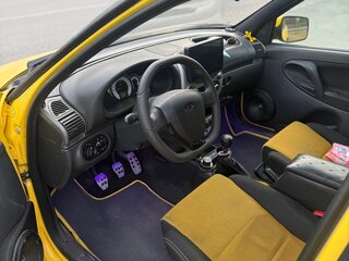 2011 Lada (ВАЗ) Kalina I, жёлтый, 460000 рублей, вид 5