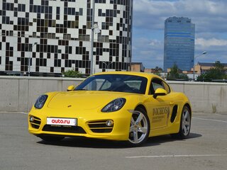 2014 Porsche Cayman II (981), жёлтый, 5100000 рублей, вид 2