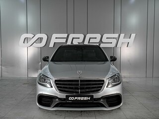 2017 Mercedes-Benz S-Класс AMG 63 AMG Long III (W222, C217) Рестайлинг, серебристый, 6849000 рублей, вид 3