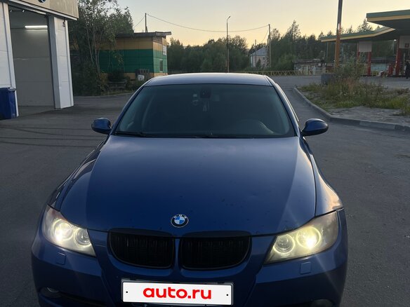 2007 BMW 3 серии 320i V (E90/E91/E92/E93), синий, 750000 рублей - вид 4