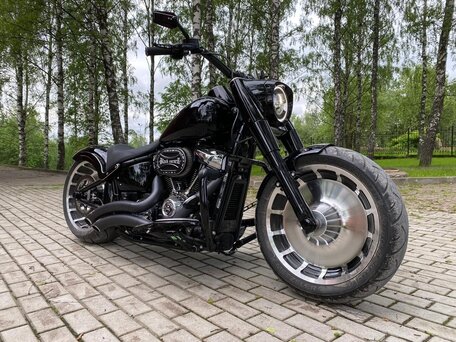 2019 Harley-Davidson Fat Boy, чёрный, 3500000 рублей, вид 1