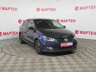 2017 Volkswagen Polo V Рестайлинг, синий, 850000 рублей, вид 3