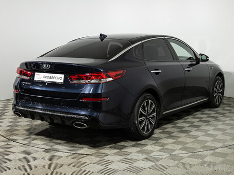 2018 Kia Optima IV Рестайлинг, синий, 1699777 рублей, вид 5