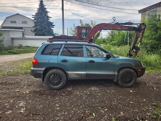 2001 Hyundai Santa Fe I, зелёный, 350000 рублей, вид 2