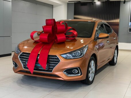 2017 Hyundai Solaris II, оранжевый, 1247000 рублей, вид 1
