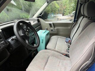 2003 Volkswagen Transporter Long T4, синий, 1300000 рублей, вид 4