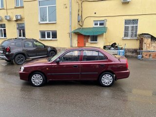 2009 Hyundai Accent ТагАЗ II, красный, 650000 рублей, вид 4