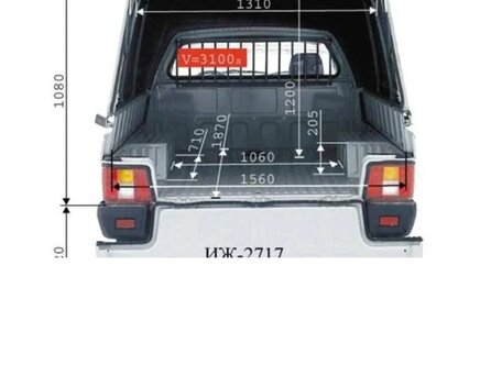 2004 ИЖ 2717, зелёный, 125000 рублей, вид 4