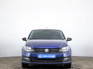 2018 Volkswagen Polo V Рестайлинг, синий, 909000 рублей, вид 2