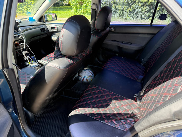 2004 Mitsubishi Lancer IX, синий, 320000 рублей - вид 12