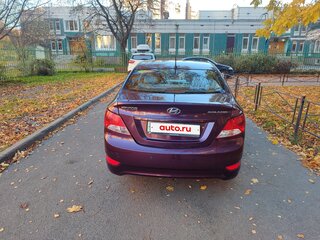 2013 Hyundai Solaris I, фиолетовый, 800000 рублей, вид 5