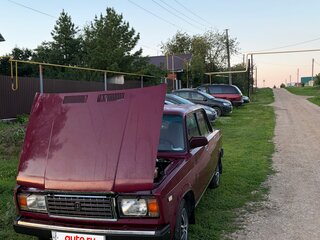 1999 Lada (ВАЗ) 2107, пурпурный, 150000 рублей, вид 1