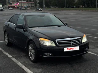 2008 Mercedes-Benz C-Класс 180 Kompressor III (W204), чёрный, 850000 рублей, вид 2