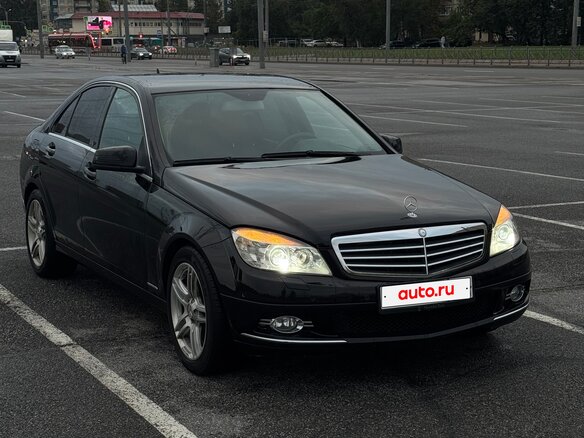 2008 Mercedes-Benz C-Класс 180 Kompressor III (W204), чёрный, 850000 рублей - вид 1