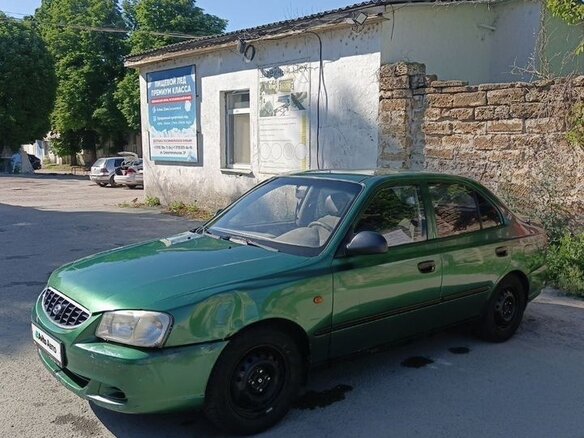 2007 Hyundai Accent ТагАЗ II, зелёный, 325000 рублей - вид 4
