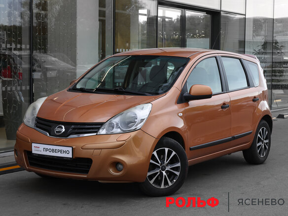 2009 Nissan Note I Рестайлинг, оранжевый