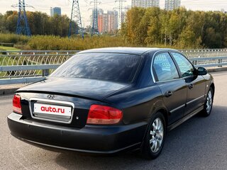2008 Hyundai Sonata ТагАЗ IV (EF) Рестайлинг, синий, 325000 рублей, вид 4