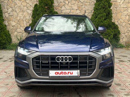 2018 Audi Q8 55 TFSI I (4M), синий, 4100000 рублей, вид 1