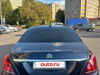 2018 Mercedes-Benz Maybach S-Класс 450 I (X222) Рестайлинг, синий, 4800000 рублей, вид 3