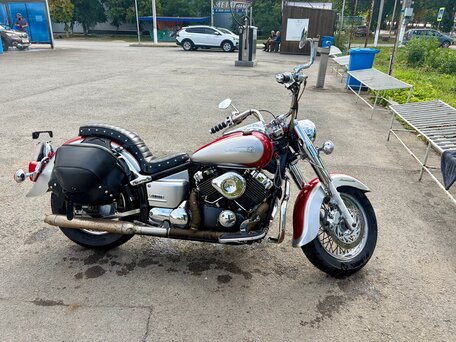 2006 Yamaha XVS400 Drag Star, красный, 425000 рублей, вид 2
