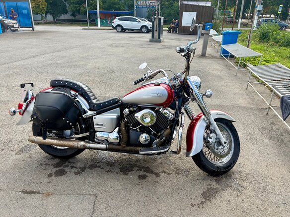 2006 Yamaha XVS400 Drag Star, красный - вид 1