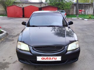 2008 Hyundai Accent ТагАЗ II, чёрный, 399000 рублей, вид 1