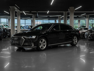 2018 Audi A8 Long 55 TFSI IV (D5), чёрный, 3800000 рублей, вид 1
